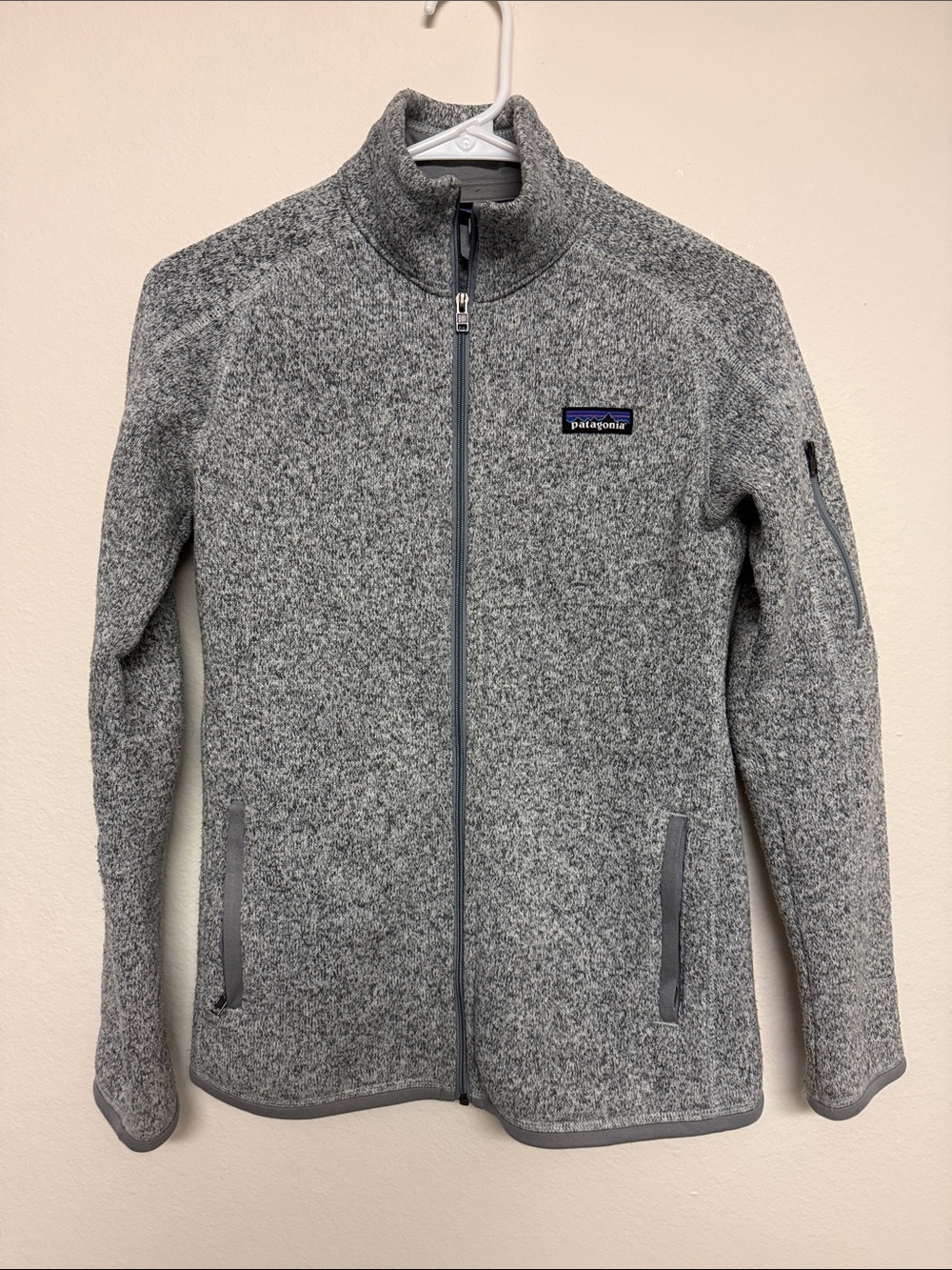 Patagonia Gray Full-Zip Fleece Jacket